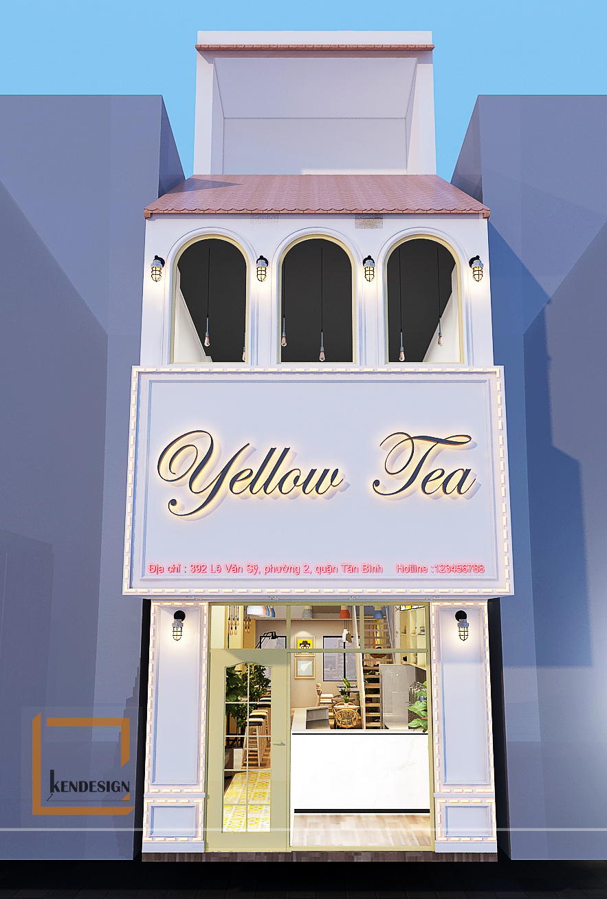 thiết kế ngoại thất Yellow Tea